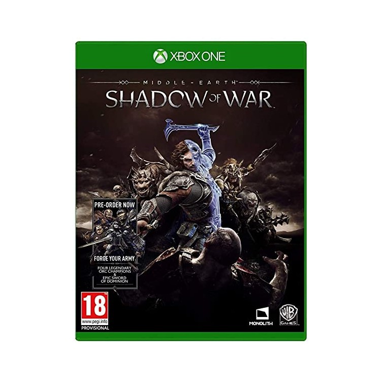 JEU XBOX ONE MIDDLE - SHADOW OF WAR