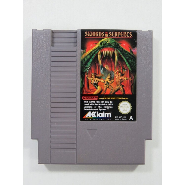 JEU NES SWORDS AND SERPENTS SANS BOITE