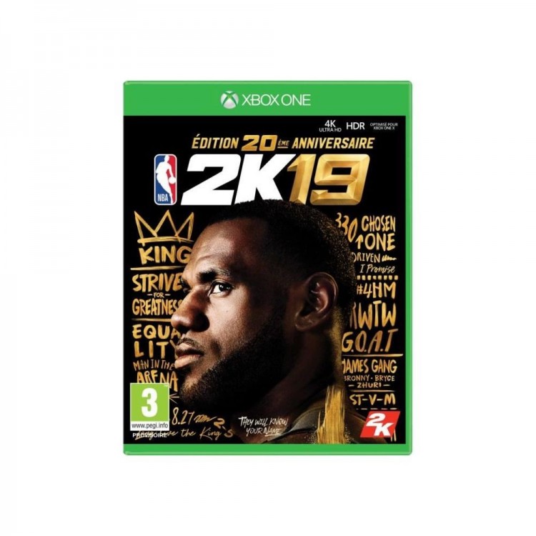 JEU XBOX ONE NBA 2K19 EDITION 20EME ANNIVERSAIRE