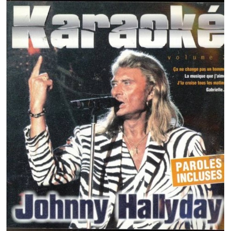 CD JOHNNY HALLYDAY KARAOKE 2 CD