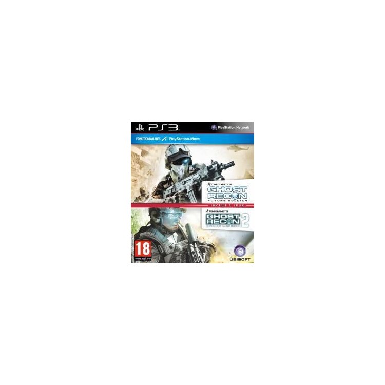 JEU PS3 GHOST RECON FUTURE SOLDIER + GHOST RECON : ADVANCED WARFIGHTER 2