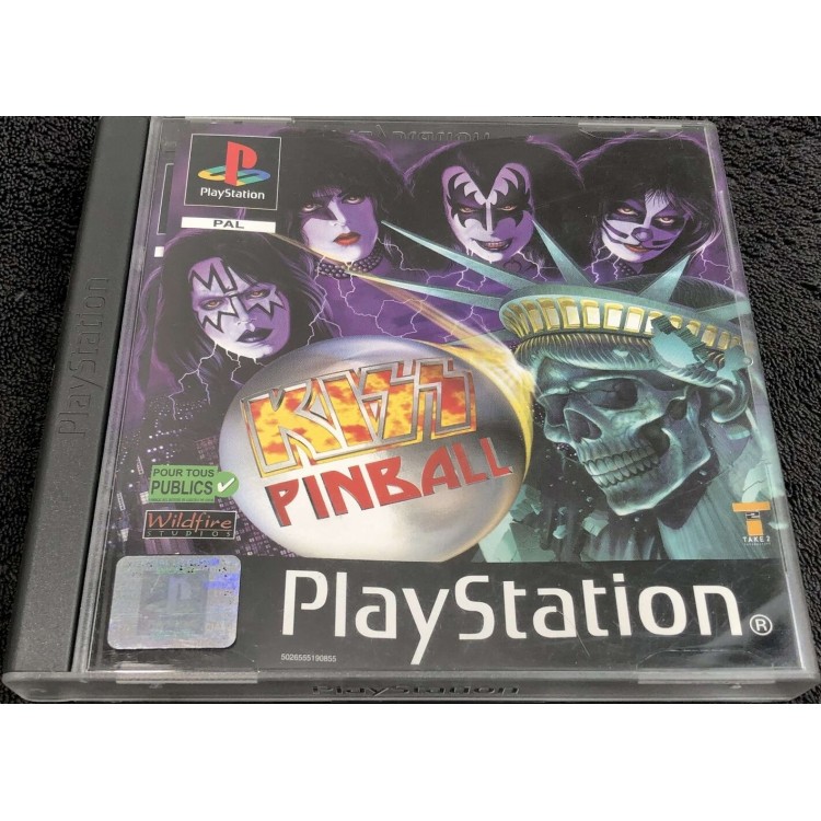 JEU PS1 KISS PINBALL COMPLET