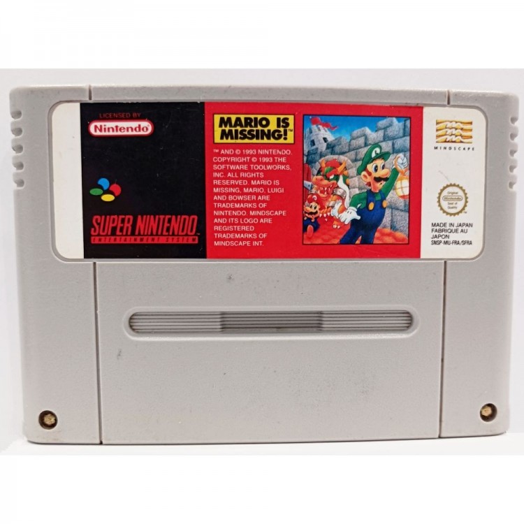 JEU SUPER NINTENDO MARIO IS MISSING SANS BOITE