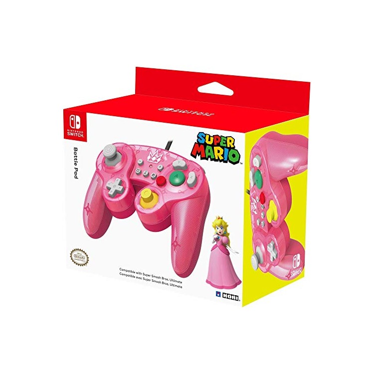 MANETTE FILAIRE SWITCH GAMECUBE SMASH BROS PEACH