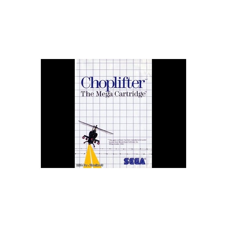 JEU MASTER SYSTEM CHOPLIFTER SANS NOTICE