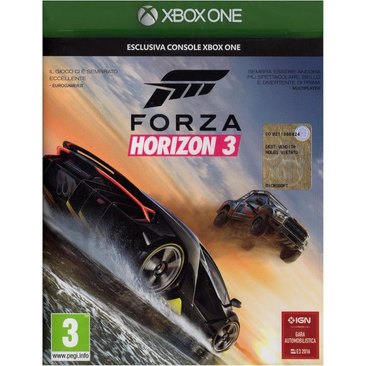 JEU XBOX ONE FORZA HORIZON 3