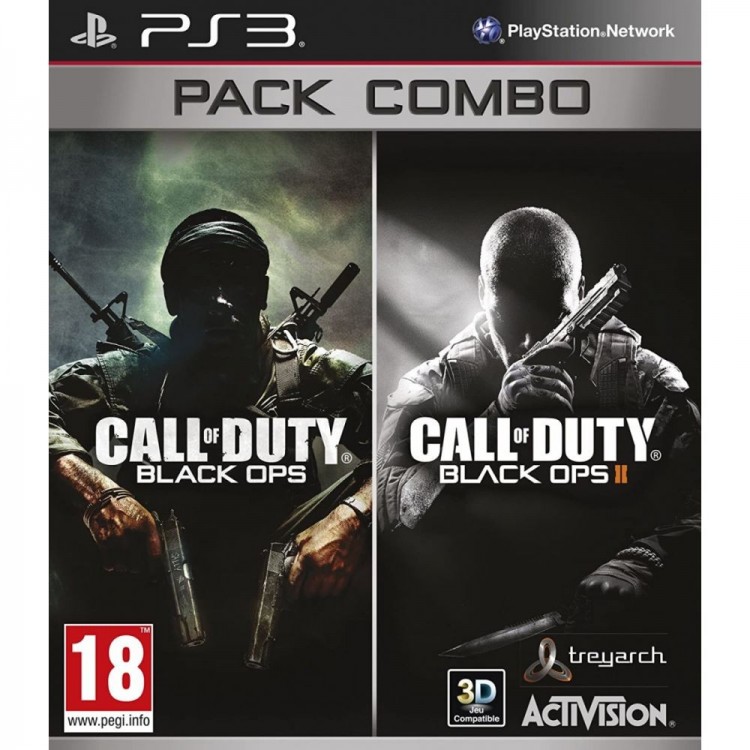 PACK COMBO PS3  CALL OF DUTY BLACK OPS + BLACK OPS 2