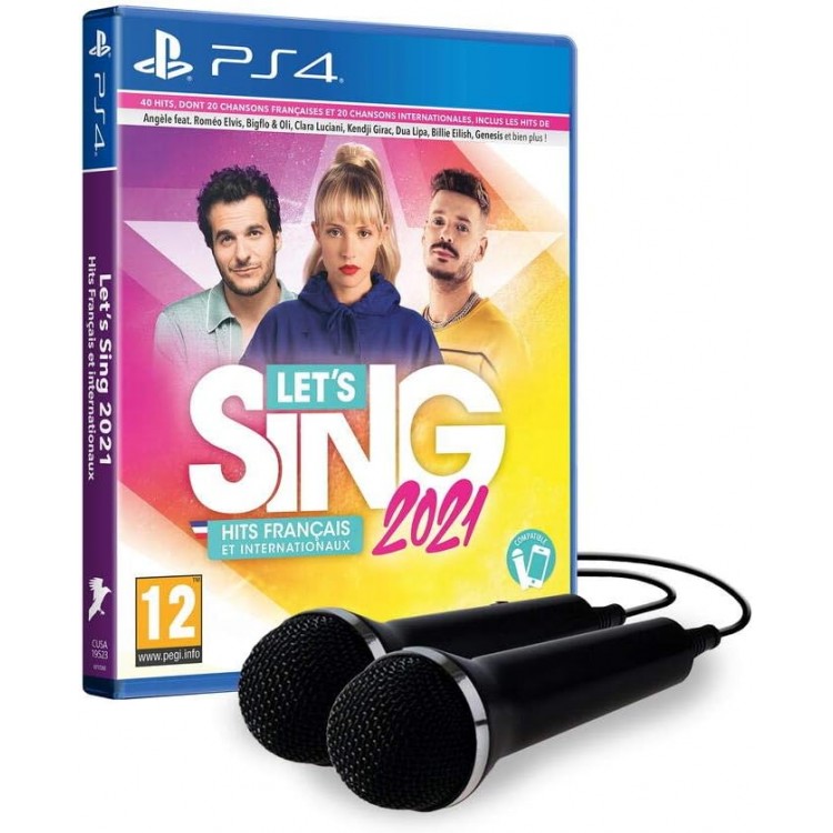 JEU PS4 LET S SING 2021 + 2 MICROS