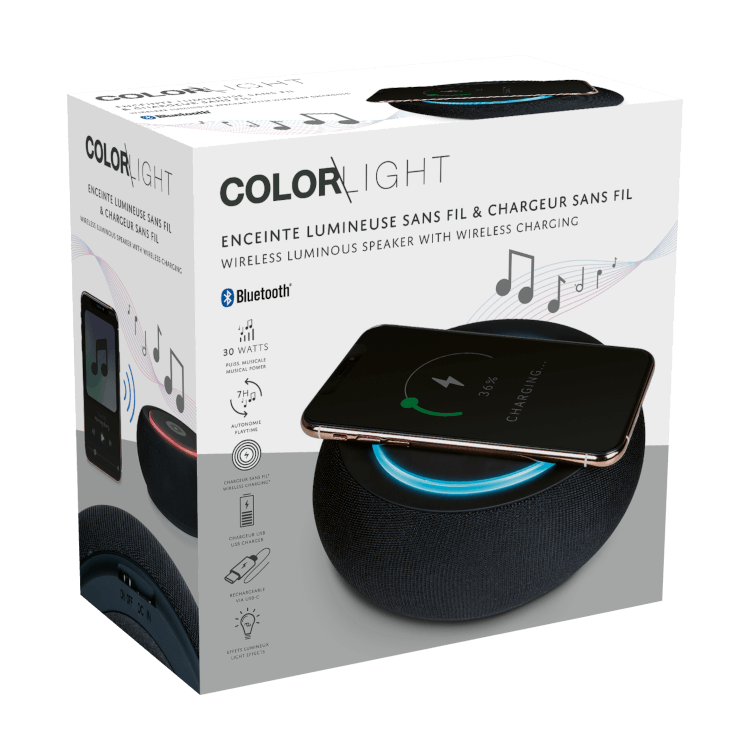 BIG BEN CONNECTED ENCEINTE COLORLIGHT BLUETOOTH A CHARGE SANS FIL