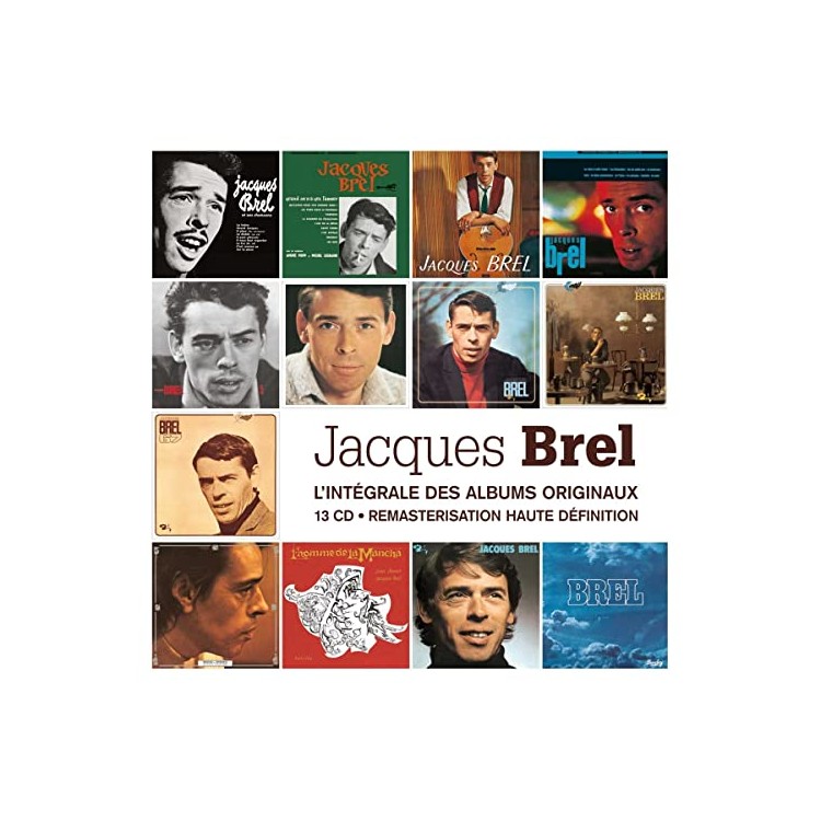 CD JACQUES BREL L INTEGRALE DES ALBUMS STUDIO COFFRET 13 CD