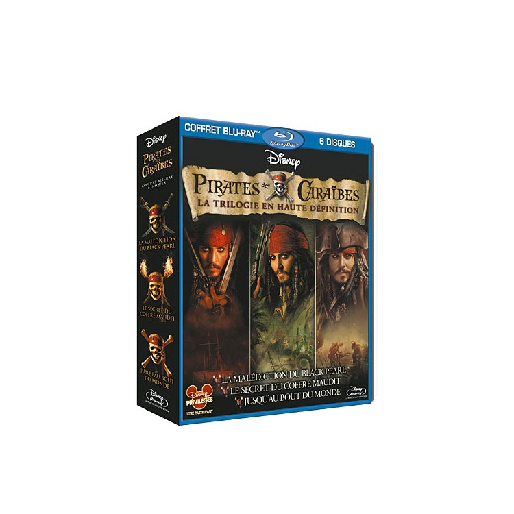 Bluray Pirate des caraibes trilogie