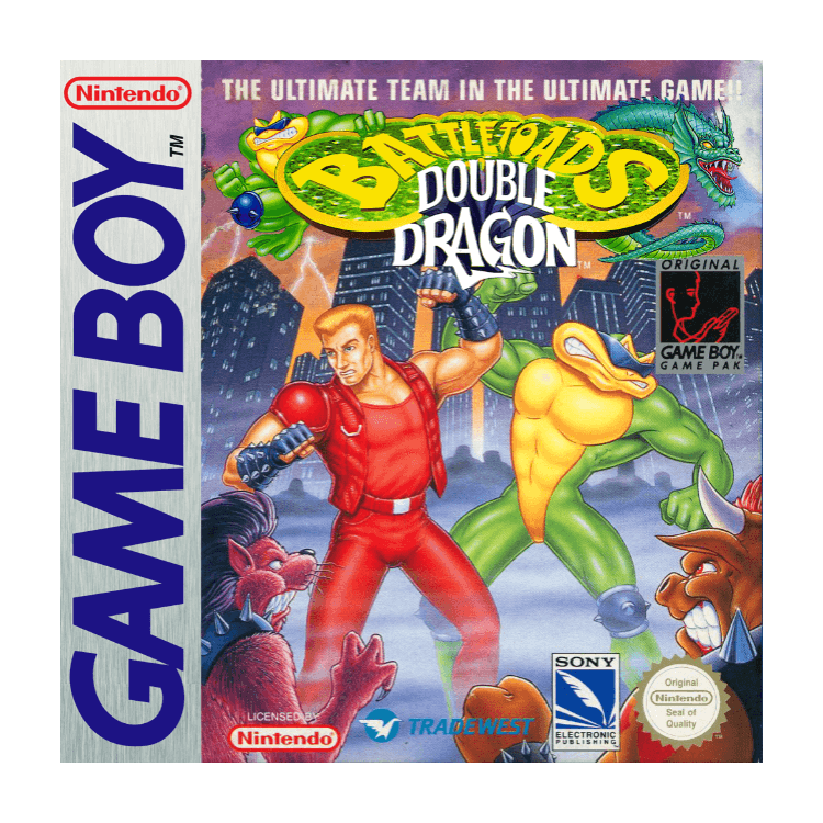 JEU GAME BOY BATTLETOADS DOUBLE DRAGON SANS BOITE