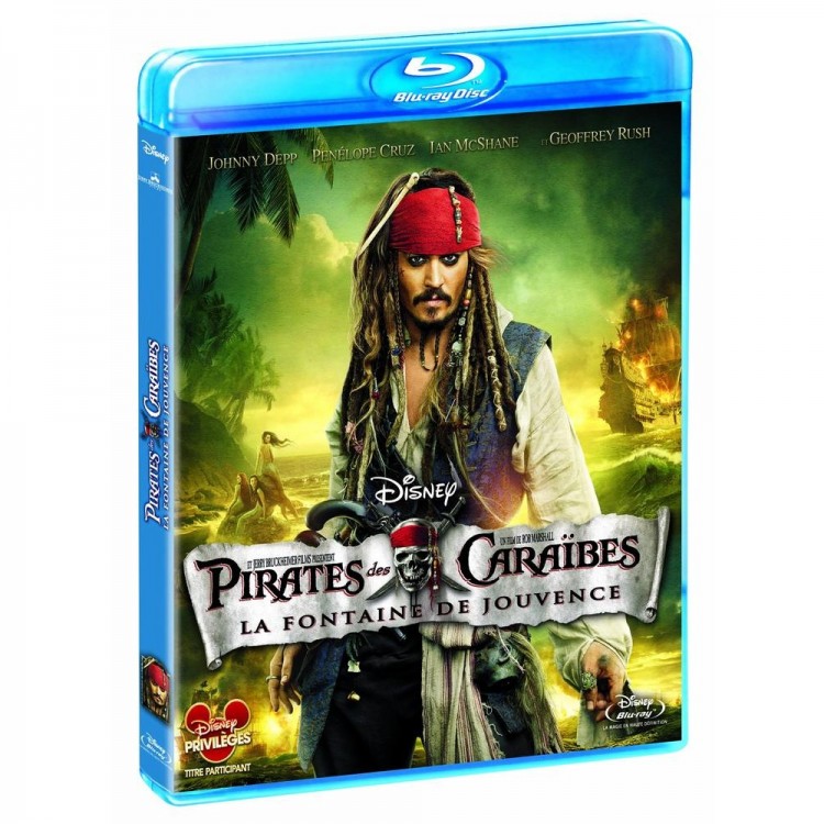 BLU-RAY PIRATES DES CARAIBES 4 LA FONTAINE DE JOUVENCE