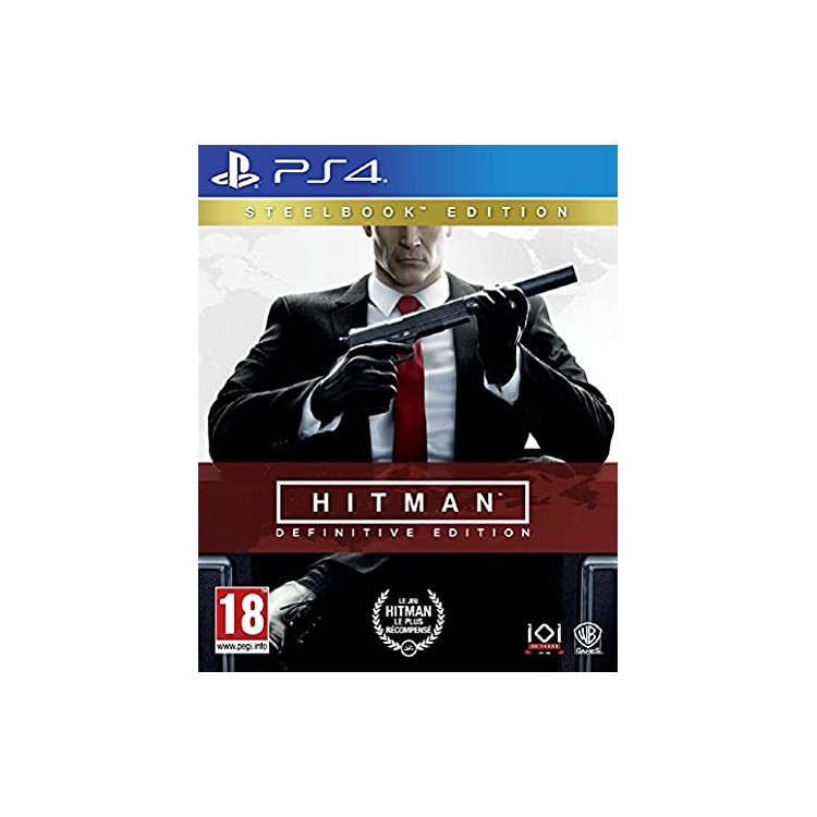 JEU PS4 HITMAN DEFINITIVE EDITION STEELBOOK