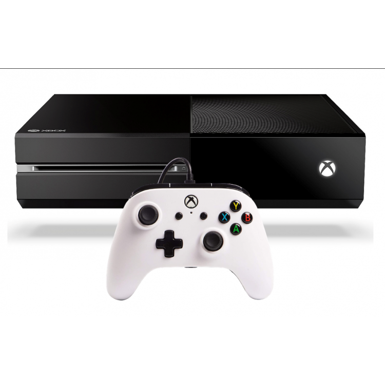 CONSOLE XBOX ONE 500 GB NOIRE MANETTE FILAIRE BLANCHE