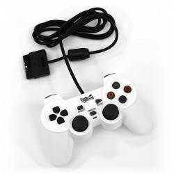 MANETTE FILAIRE PS2 UNDERCONTROL BLANCHE