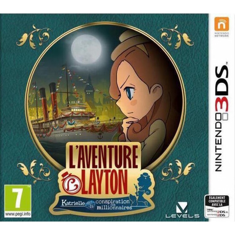 JEU 3DS L AVENTURE LAYTON : KATRIELLE ET LA CONSPIRATION DES MILLIONNAIRES (SANS BOITE )