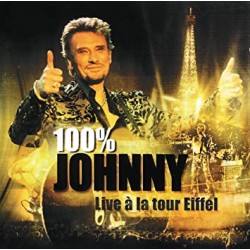 CD 100% JOHNNY LIVE A LA TOUR EIFFEL JOHNNY HALLYDAY